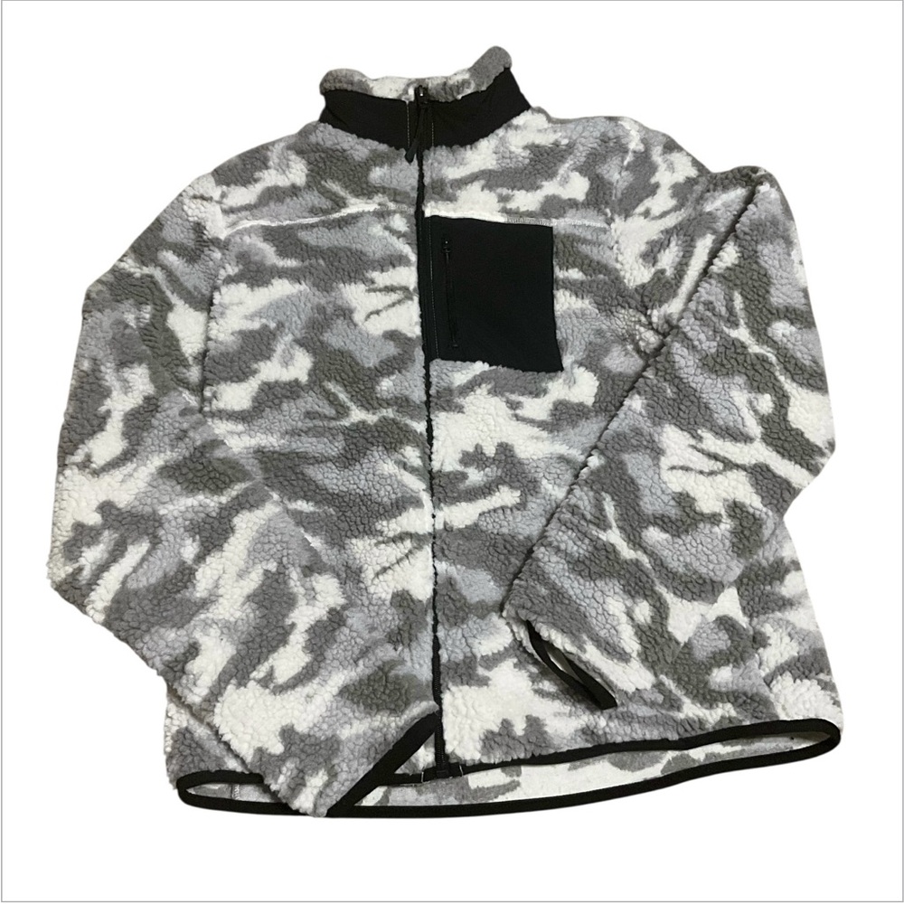 George Gray Camouflage Sherpa Jacket womens size M